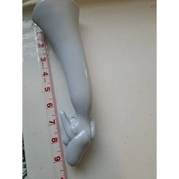 Mother Holding Baby Figurine 9” Blue Ceramic Unique Gift Shower Nursery Decor - Picture 7 of 7